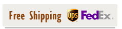 Free Shipping with UPS and Fedex